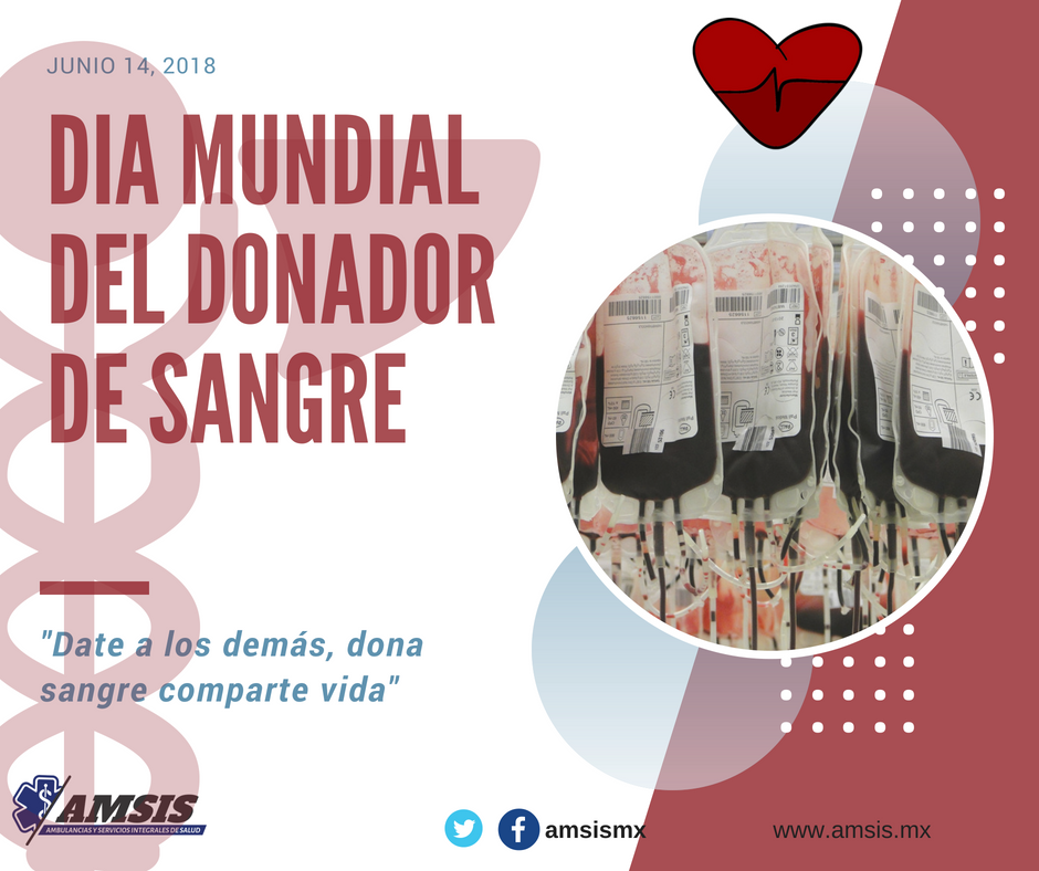 Día Mundial del Donante de Sangre - Ambulancias en Oaxaca |AMSIS